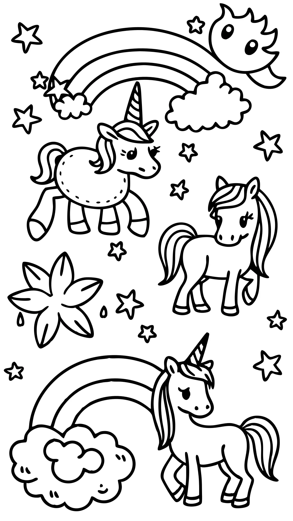 coloriages de licorne gratuits imprimables